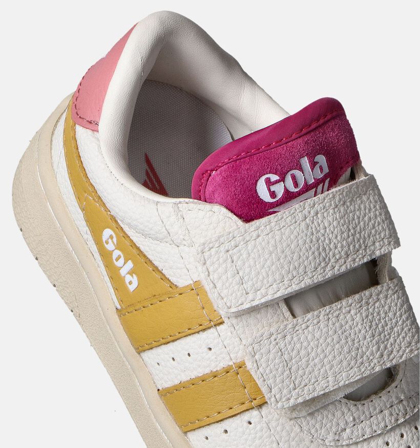 Gola 415 Falcon Strap Witte Sneakers voor meisjes (352376) - geschikt voor steunzolen