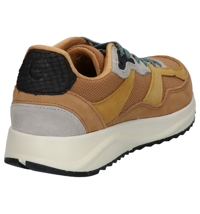 Woden Sophie Oker Sneakers in stof (254200)