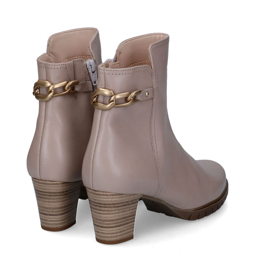 Gabor Beige Enkellaarzen in leer (315327)