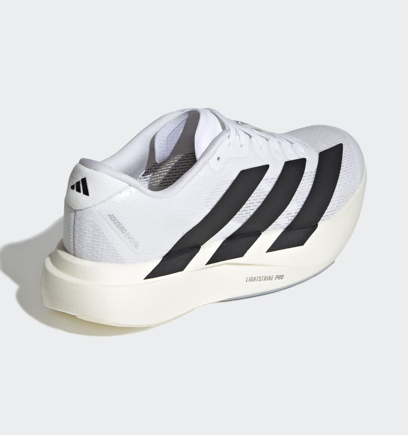 adidas Adizero Evo Baskets sportives en Blanc pour femmes (376145) - pour semelles orthop&eacute;diques