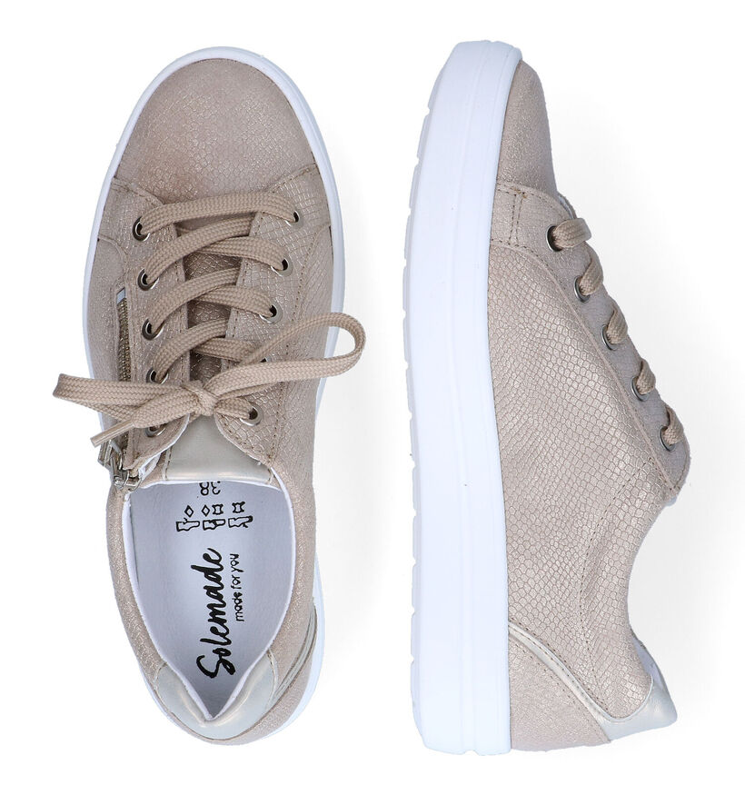 Solemade Zelda Goude Veterschoenen in daim (305187)