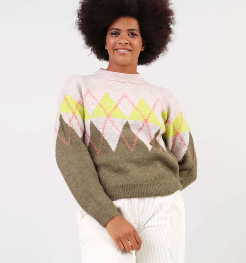 JDY Aria Groene Gebreide trui voor dames (346425)