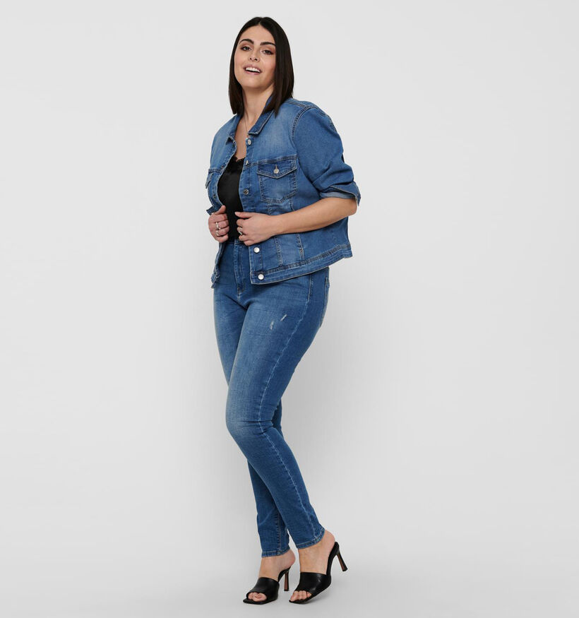ONLY Carmakoma Wespa Veste en jeans en Bleu pour femmes (351423)