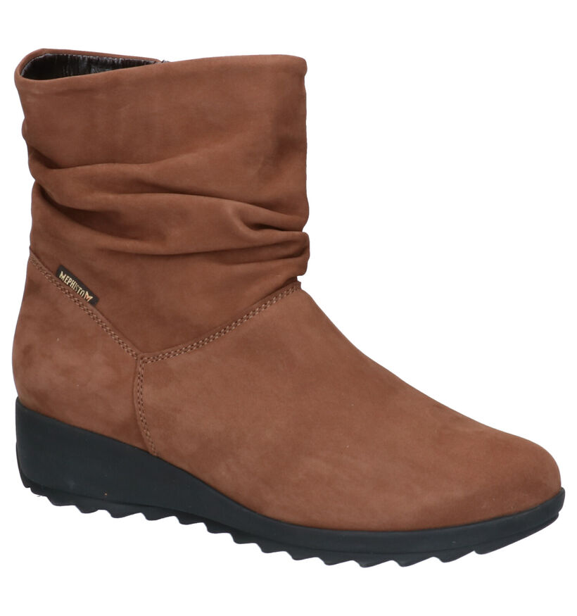 Mephisto Agatha Taupe Enkellaarsjes voor dames (330828)