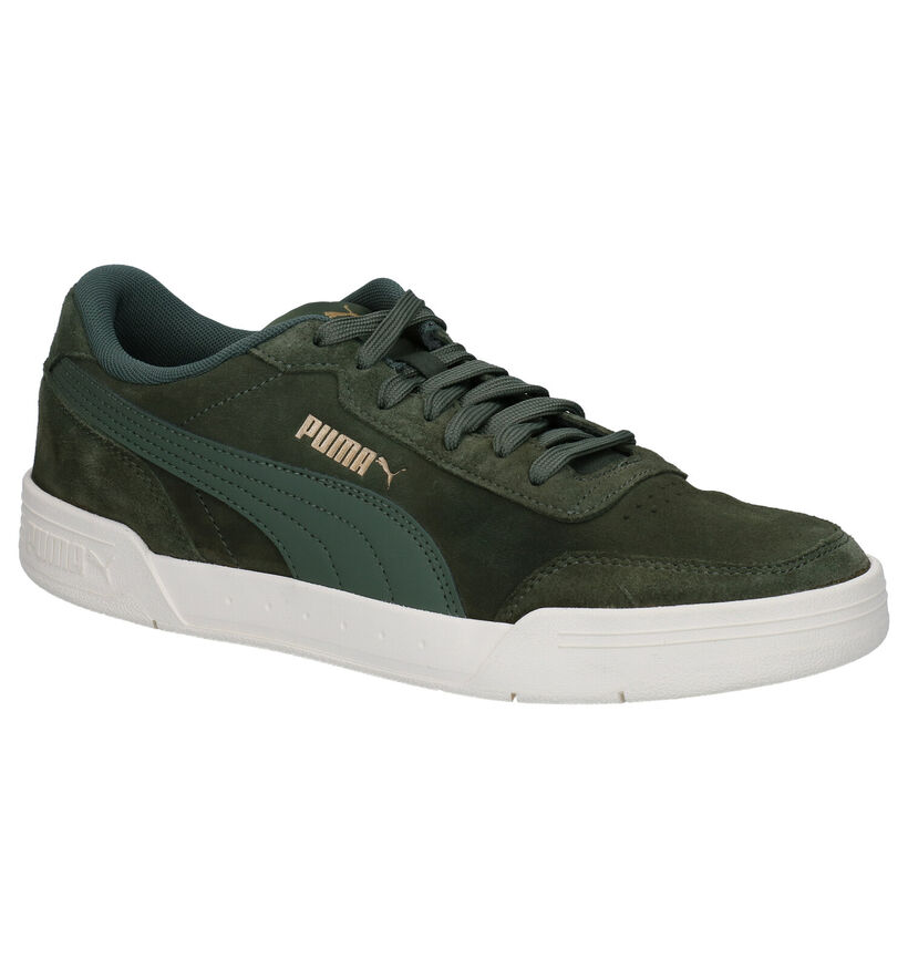 Puma Caracal Baskets en Vert kaki en daim (276736)