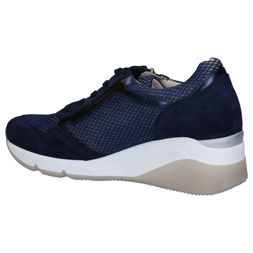 Gabor OptiFit Chaussures à lacets en Bleu en daim (271691)