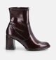 Tamaris Donkerbordeaux Enkellaarzen voor dames (376631)
