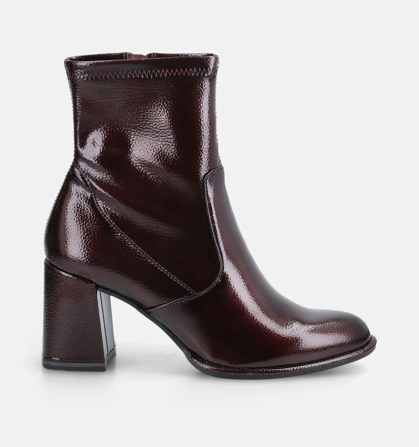 Tamaris Donkerbordeaux Enkellaarzen voor dames (376631)