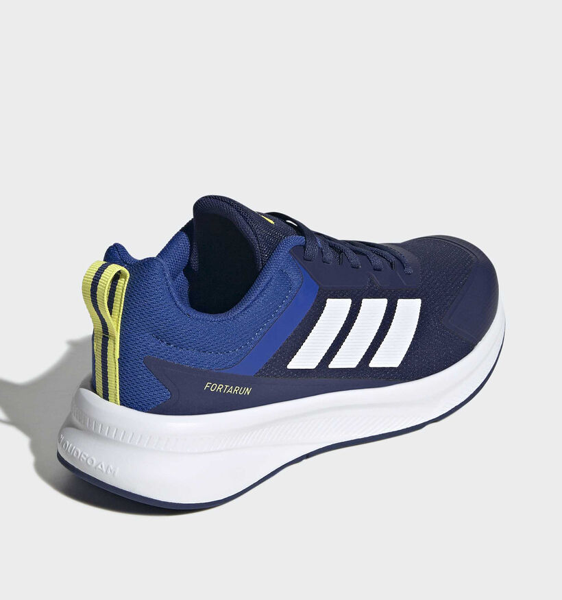adidas Fortarun 4.0 Blauwe/Witte Sportsneakers voor jongens (380555)