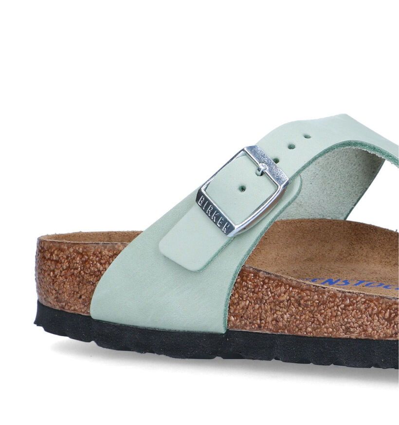 Birkenstock Gizeh Groene Teenslippers voor dames (322639)