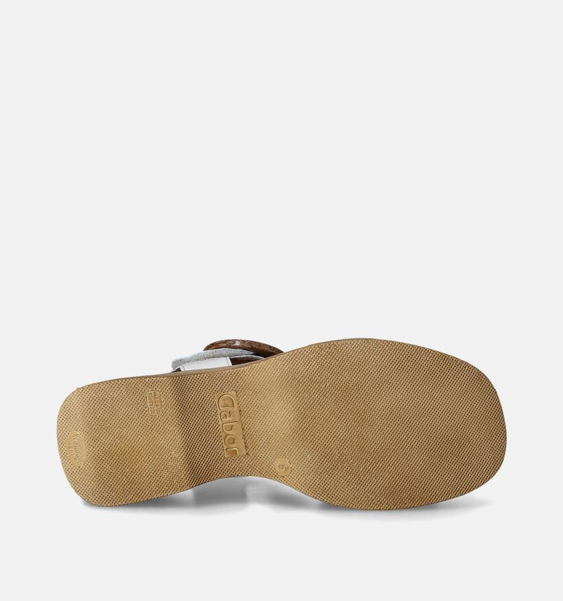 Gabor Best Fitting Witte Plateausandalen voor dames (355027)