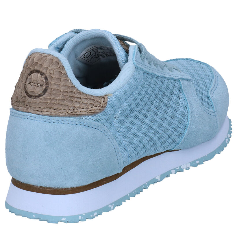 Woden Ydun Gele Sneakers in daim (286980)