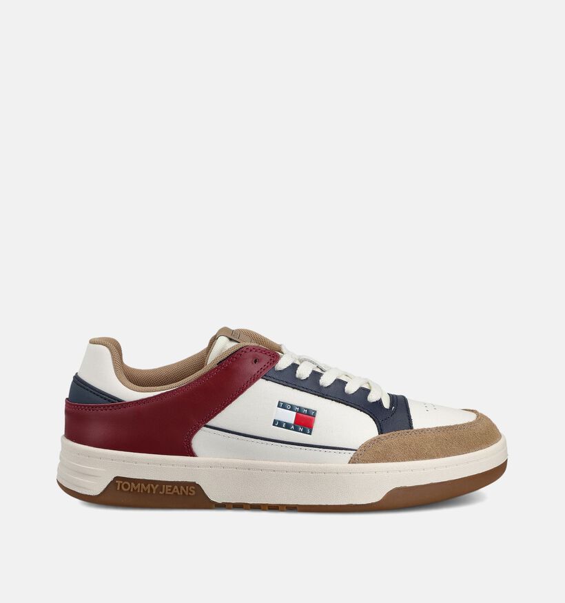 Tommy Hilfiger Cupsole Chaussures plates en Ecru/Bordeaux pour hommes (366155) - pour semelles orthopédiques
