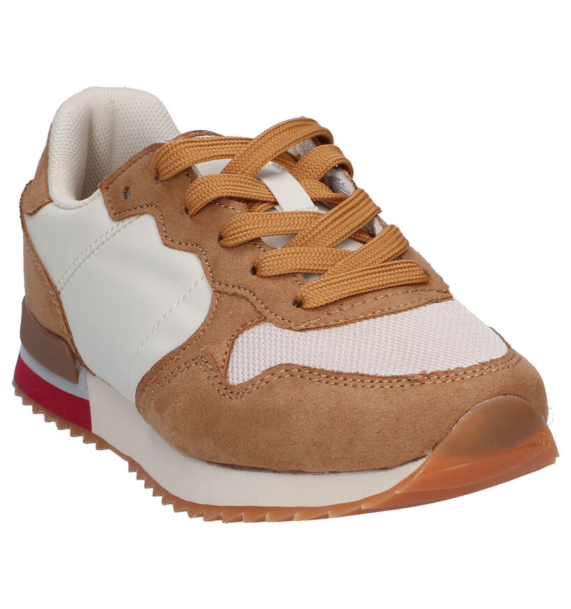 Milo & Mila Cognac Sneakers voor meisjes (289342) - geschikt voor steunzolen