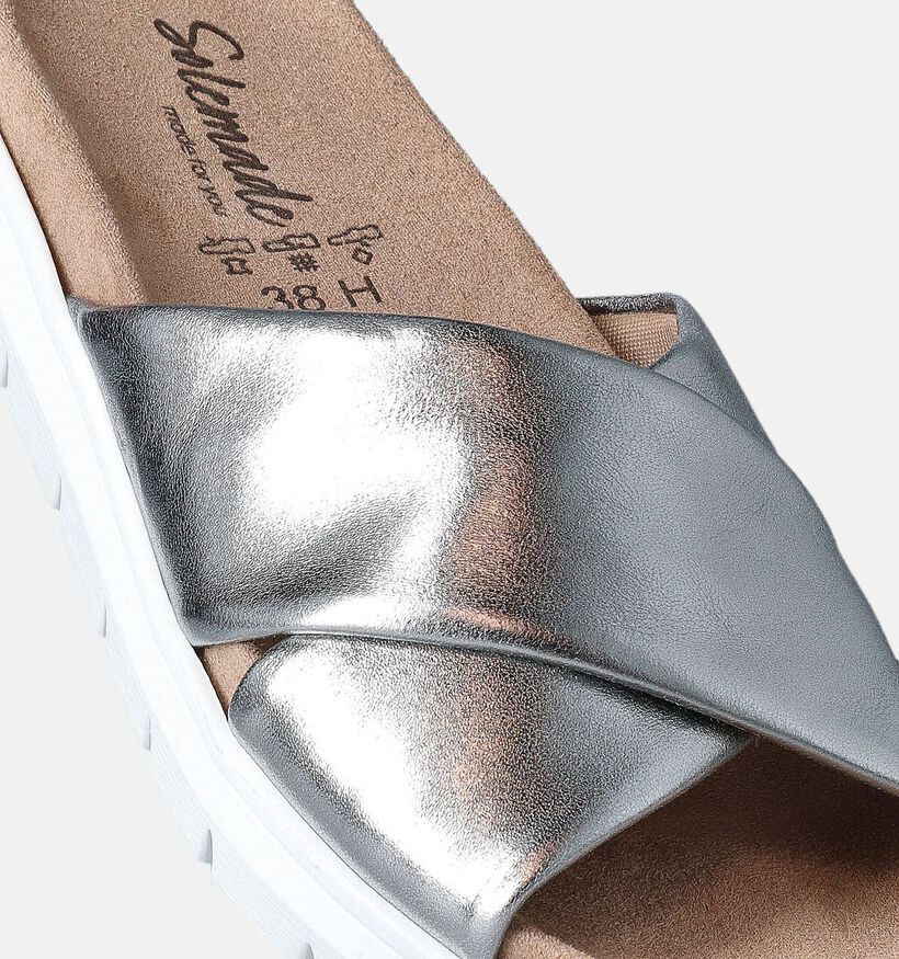 Solemade Abby Zilveren Slippers voor steunzolen voor dames (355738) - geschikt voor steunzolen