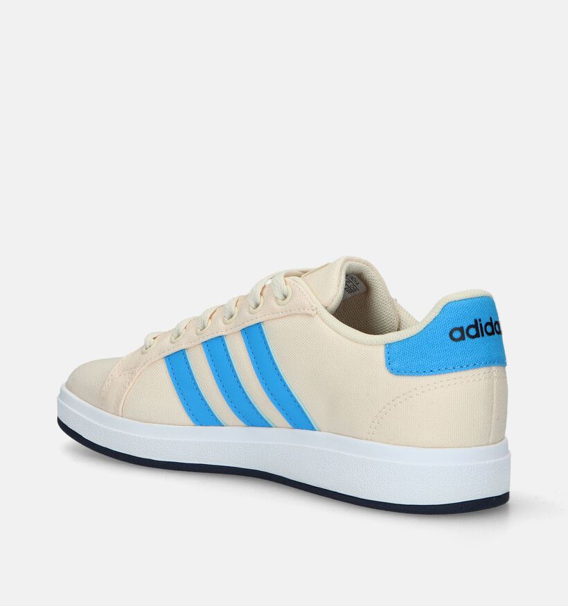 adidas Grand Court 2.0 K Beige Sneakers voor jongens, meisjes (334843) - geschikt voor steunzolen