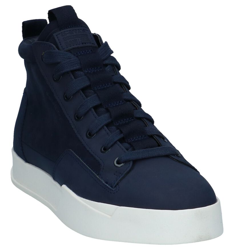 Blauwe Hoge Sneakers G-Star Rackam in kunstleer (226279)
