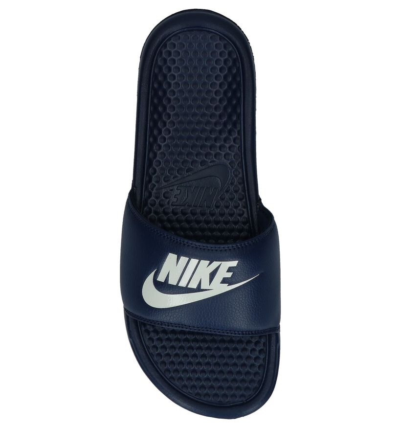 Sportieve Slippers Donkerblauw Nike Benassi JDI, , pdp