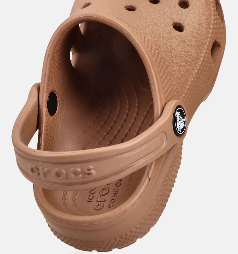 Crocs Classic Clog Nu-pieds en Marron pour filles, gar&ccedil;ons (371014)