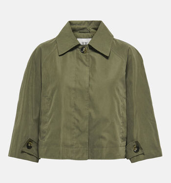 Korte jas groen