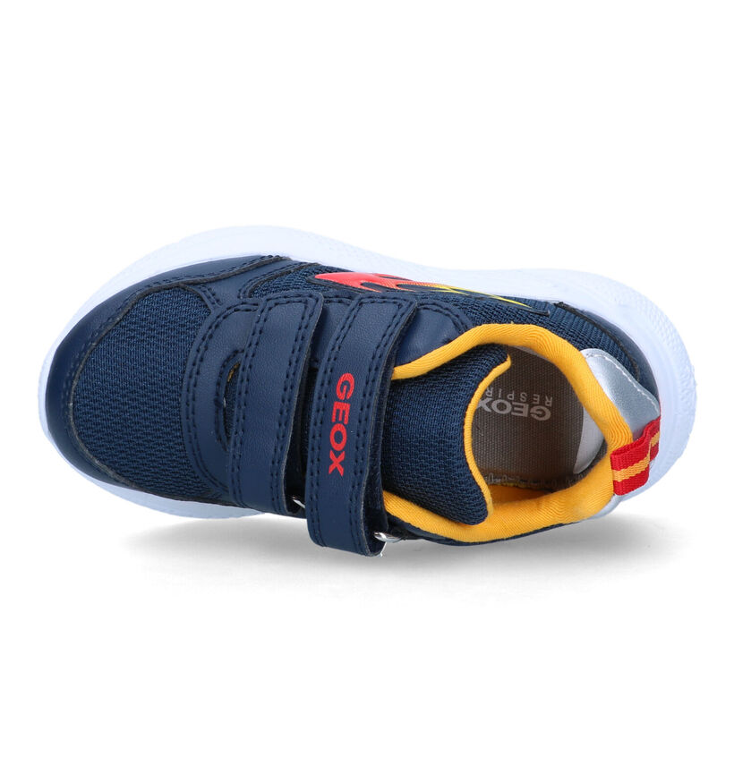 Geox Sprintye Baskets en Bleu pour garçons (321551) - pour semelles orthopédiques