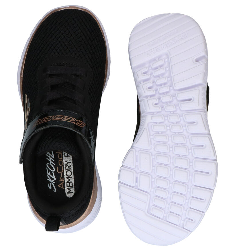 Skechers Skech Appeal Zwarte Sneakers in stof (294003)