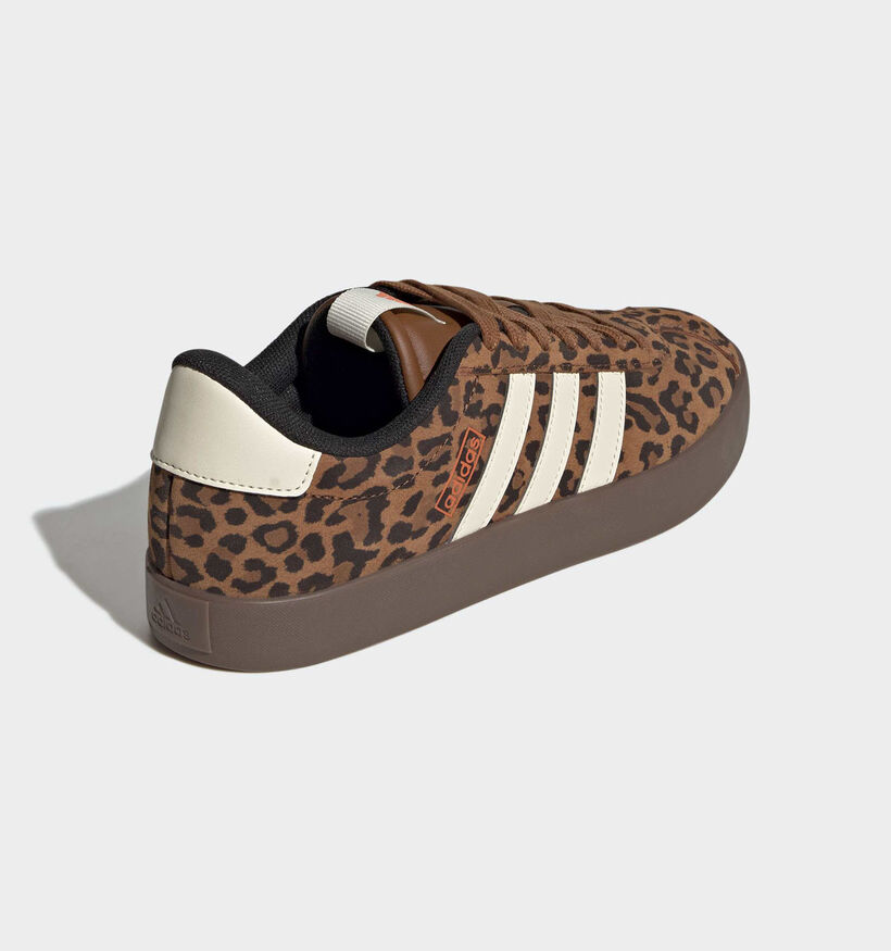 adidas VL Court 3.0 Baskets sportives en Marron pour femmes (366722) - pour semelles orthop&eacute;diques