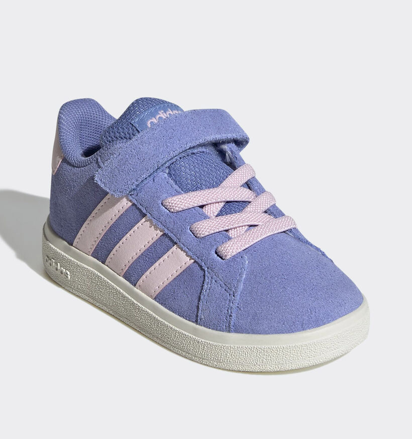 adidas Grand Court 00s Blauwe/Roze Sneakers voor meisjes (365404) - geschikt voor steunzolen