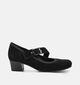 Gabor Comfort Chaussures plates en Noir pour femmes (380036) - pour semelles orthop&eacute;diques