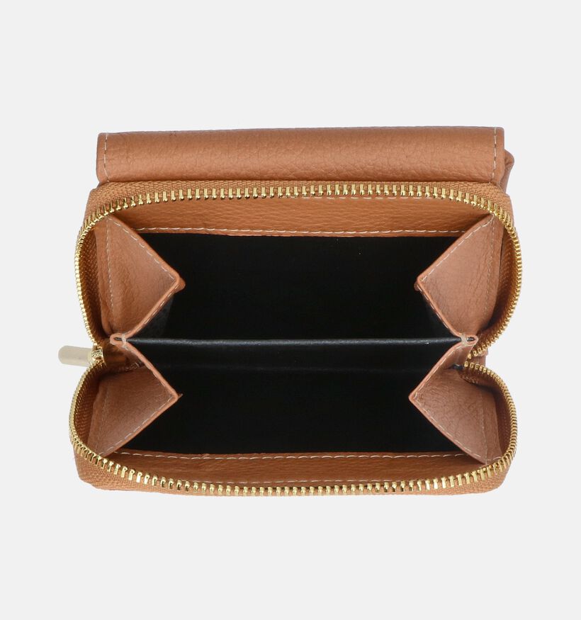 Crinkles Cognac Ritsportemonnee voor dames (373831)