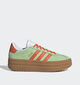 adidas VL Court Bold Baskets en Vert/Orange pour filles (365360)