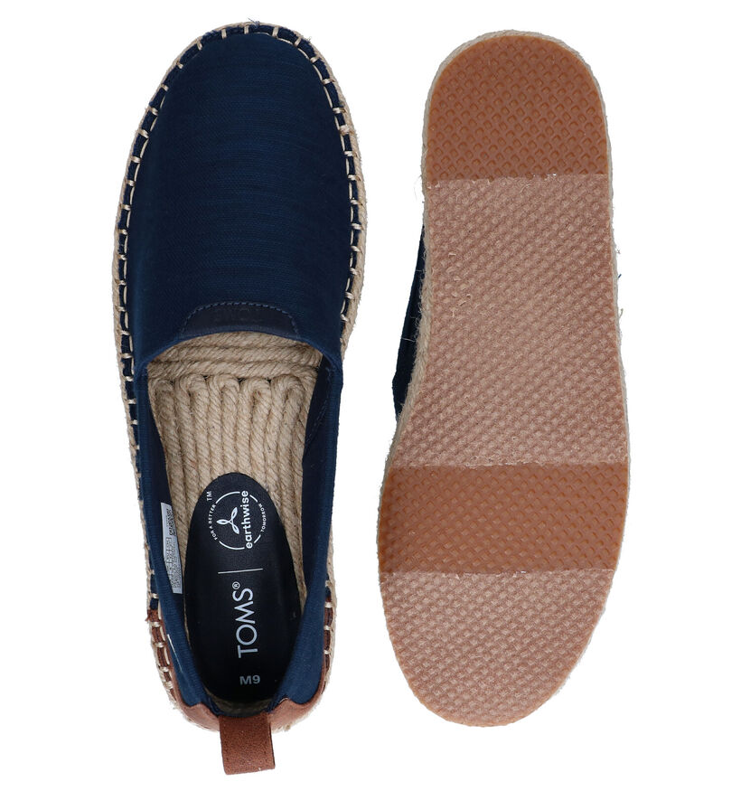 Toms Men Arta Espadrilles en Bleu en textile (288349)