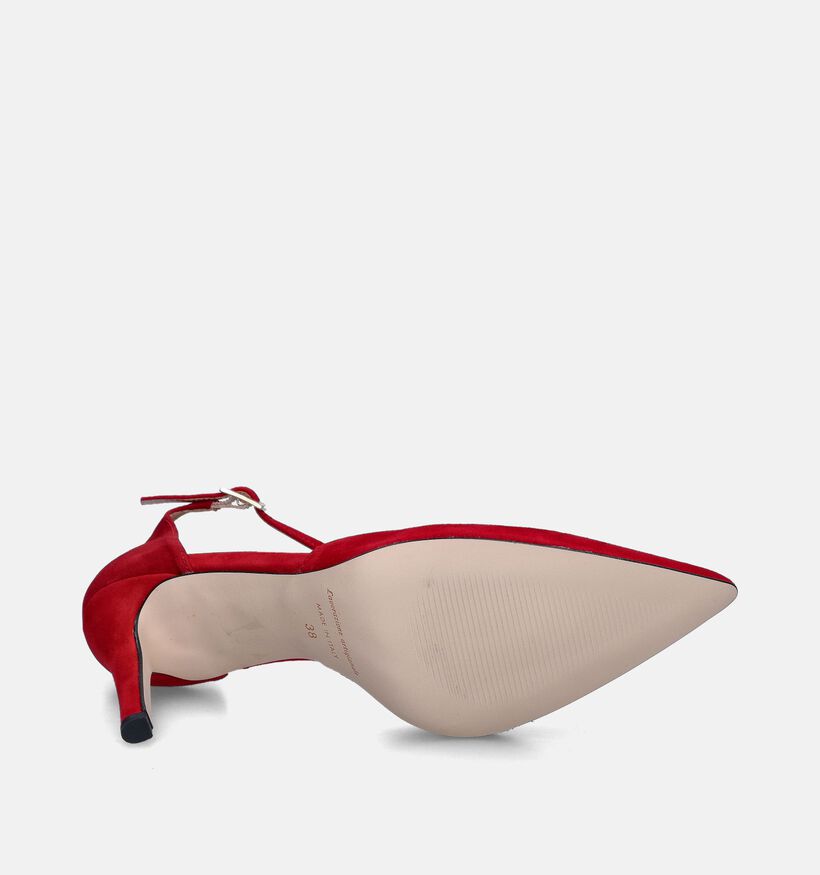 Laurent David Rode Pumps met gespje voor dames (358615)