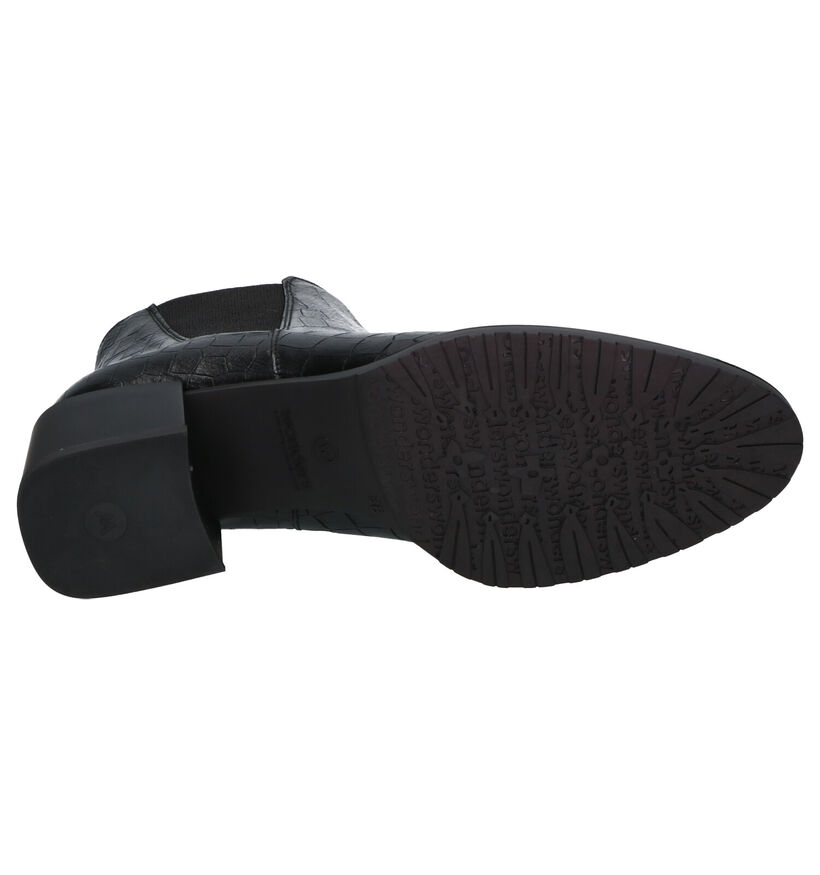 Wonders Bottines à talons en Noir en cuir (259724)