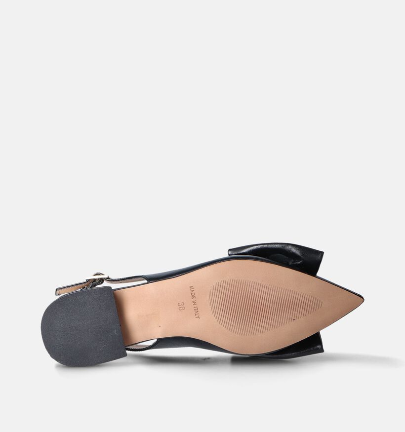 Laurent David Zwarte Slingback Ballerina's met Strik voor dames (357634)