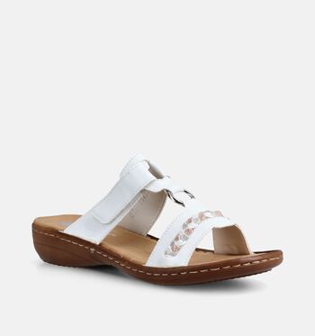 Rieker Slippers Wit