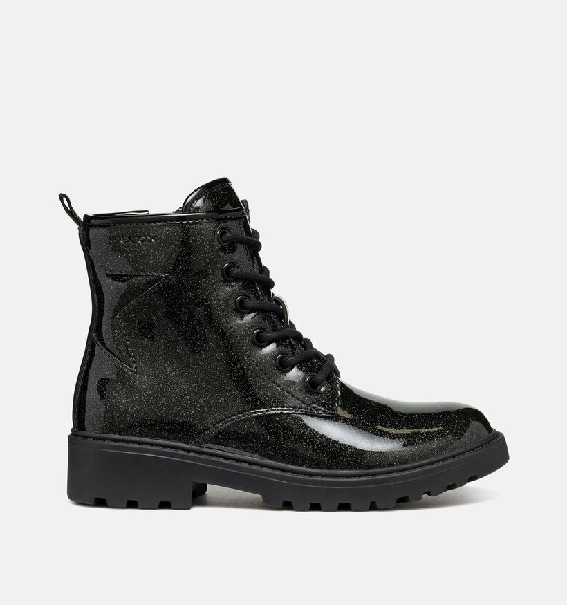 Geox Casey Girl Zwarte Boots met Veters en Rits voor meisjes (376269) - geschikt voor steunzolen