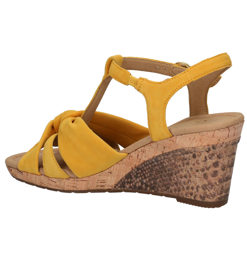 Gabor Sandales en Jaune en nubuck (271733)