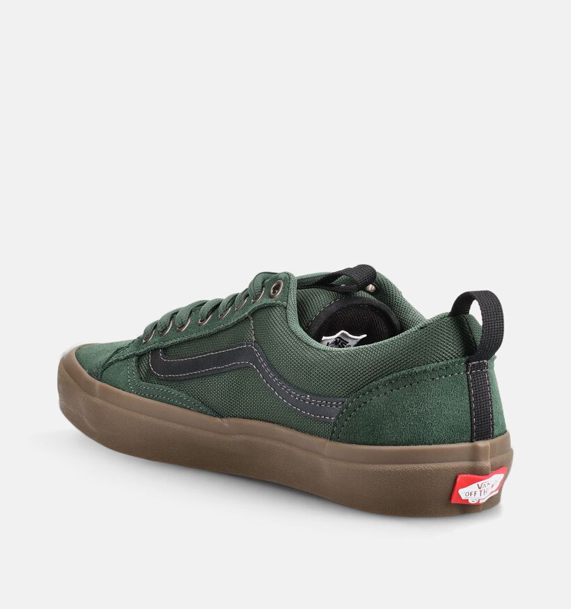 Vans Old Skool 36 Baskets en Vert kaki pour hommes (376608) - pour semelles orthop&eacute;diques