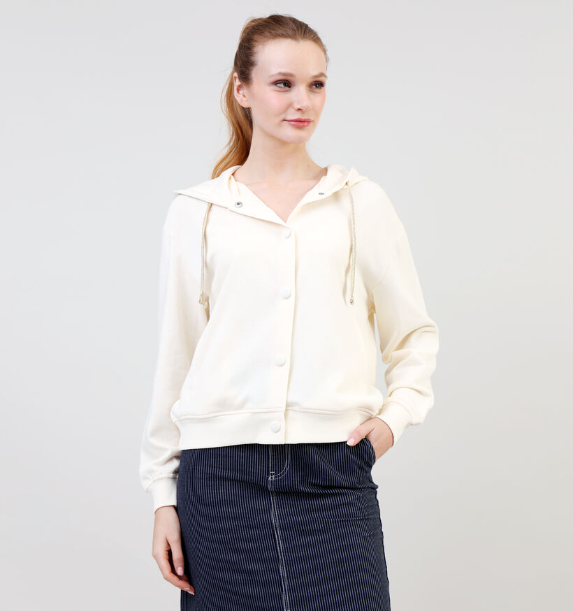 Pieces Mili Cardigan en Beige pour femmes (337356)