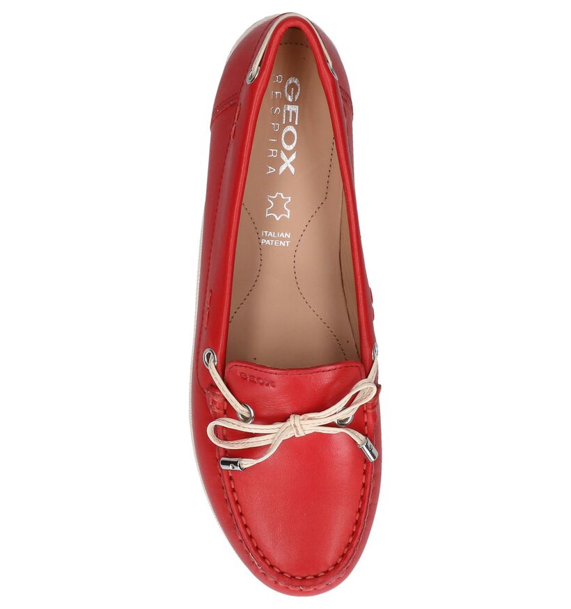 Geox Vega Moc Mocassins en Ecru pour femmes (303577)