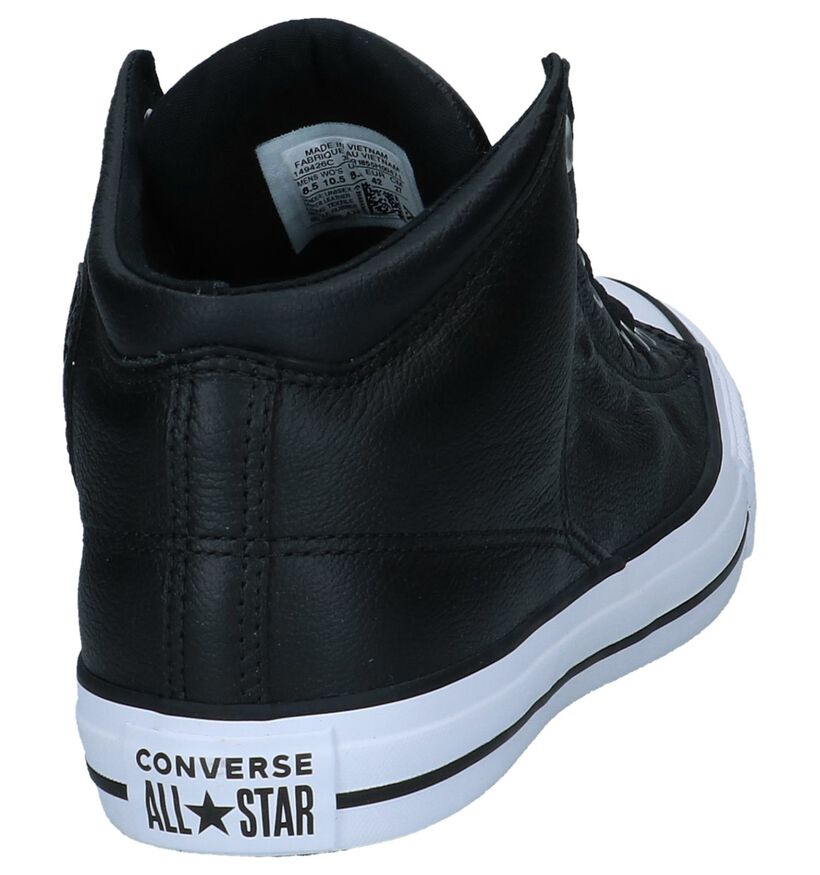 Converse Chuck Taylor All Star Zwarte Hoge Sneakers in leer (233488)