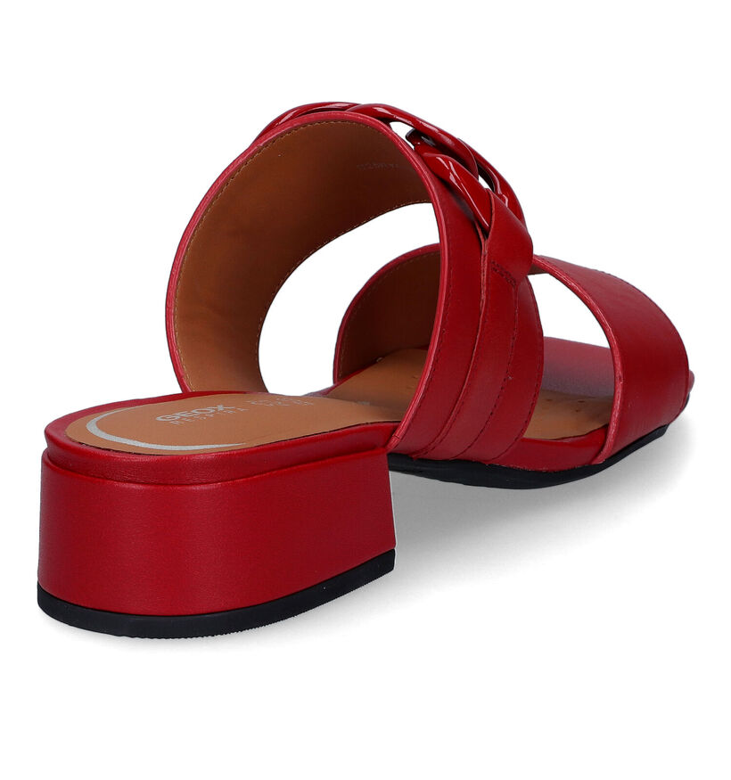 Geox Genziana Nu-pieds en Rouge pour femmes (311594)