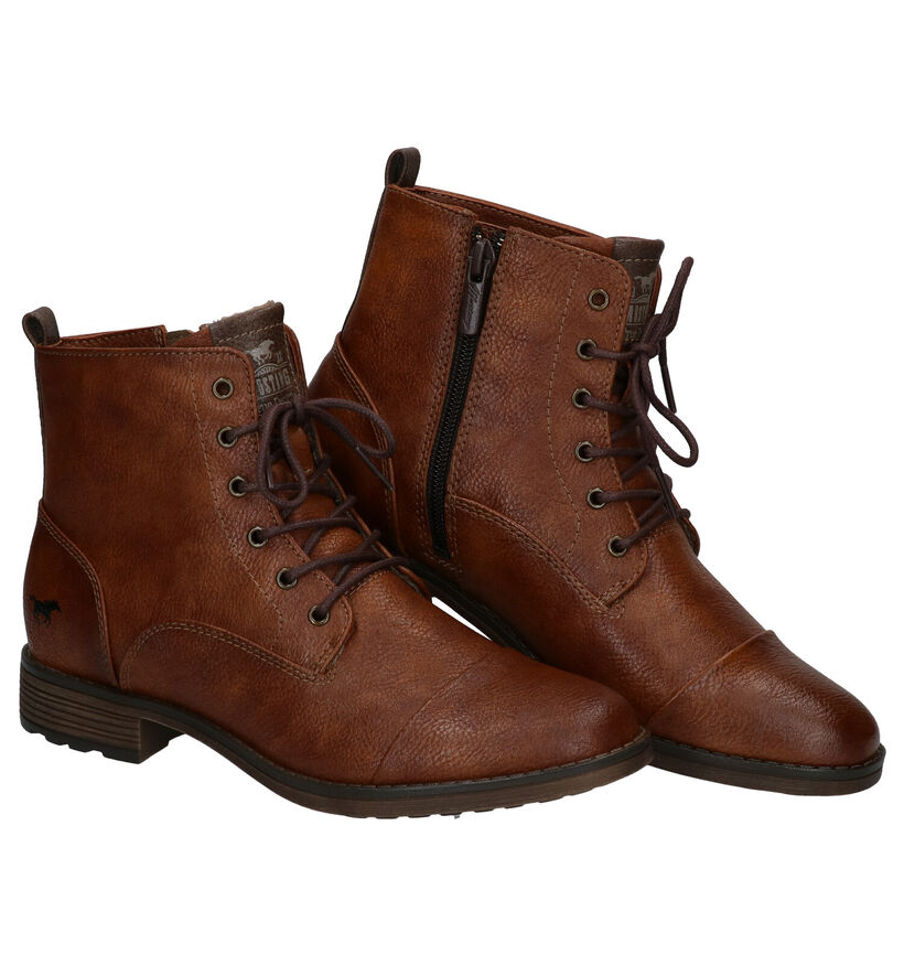 Mustang Cognac Boots voor dames (313807)