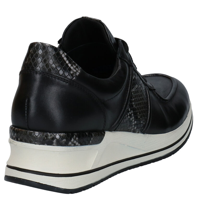 Remonte Zwarte Veterschoenen in kunstleer (277640)