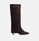 March23 Camille Bottes hautes en Brun foncé pour femmes (364190)