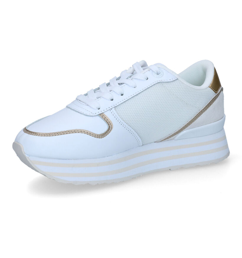 Tommy Hilfiger Mesh Flatform Baskets en Blanc pour femmes (303969) - pour semelles orthopédiques