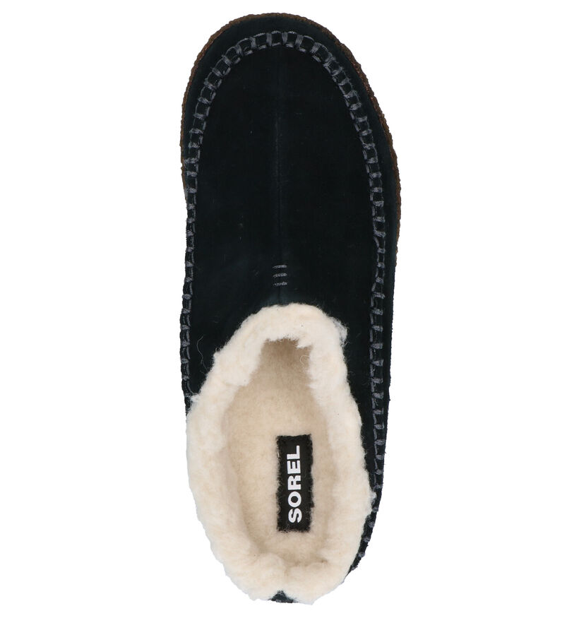 Sorel Falcon Pantoufles en Noir en daim (252853)