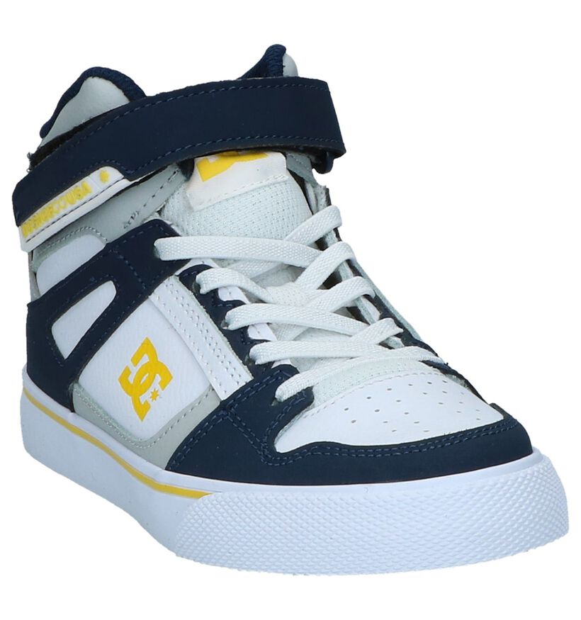 Blauwe DC Shoes Pure Hoge Skateschoenen in kunstleer (220886)