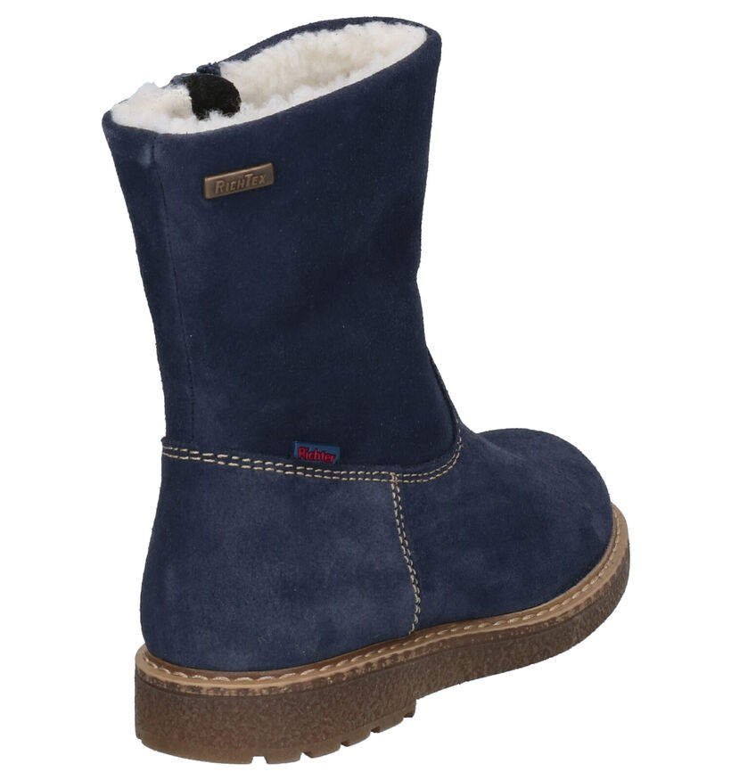 Richter Bottes basses en Bleu foncé en nubuck (259061)